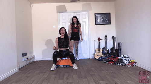 Tiana & Char - Having Fun with Slave's Toys (Wide Angle)